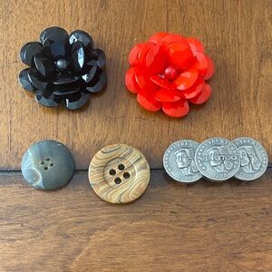 Black and Red Floral arts and crafts Set